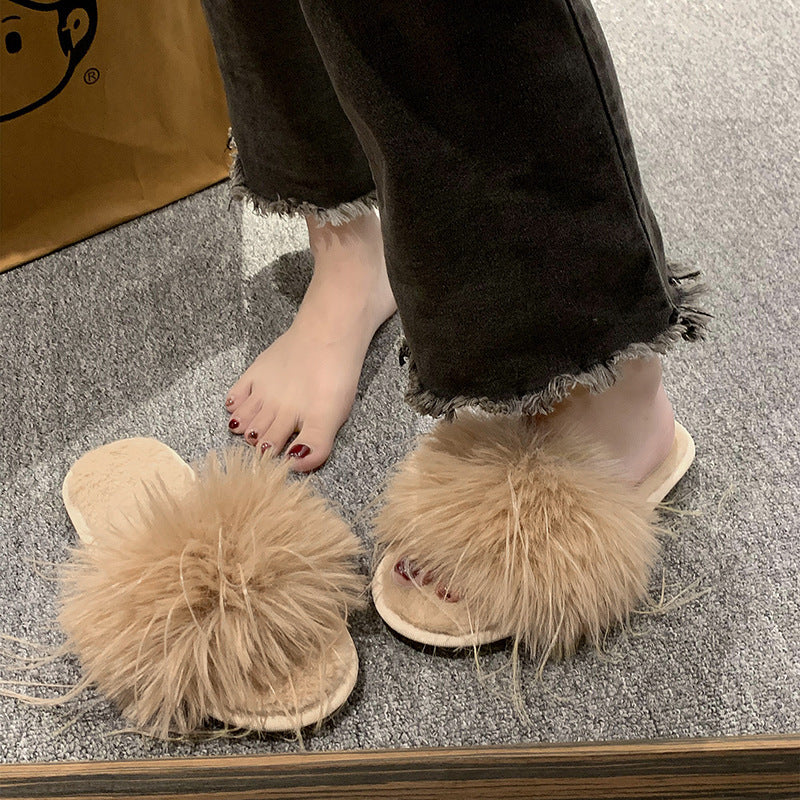 Fluffy Slippers Women's