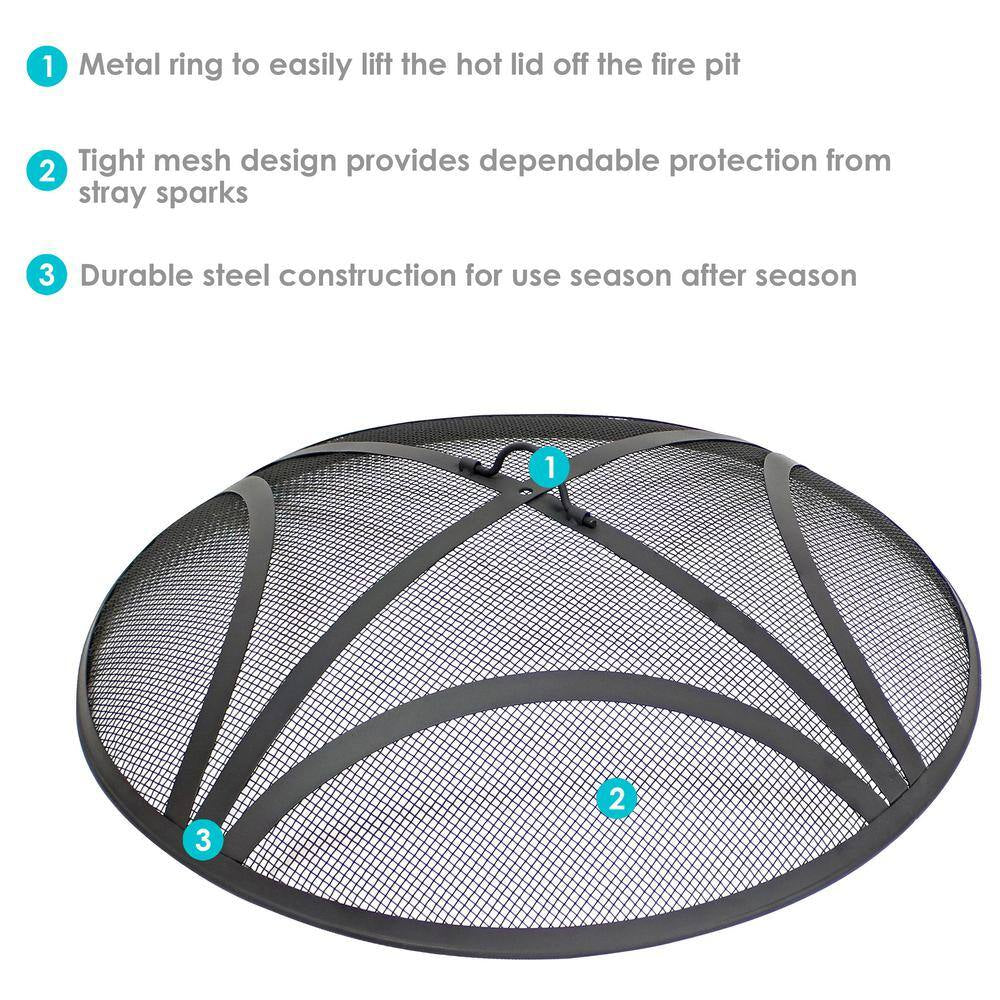 22 In. Steel Mesh Fire Pit Screen