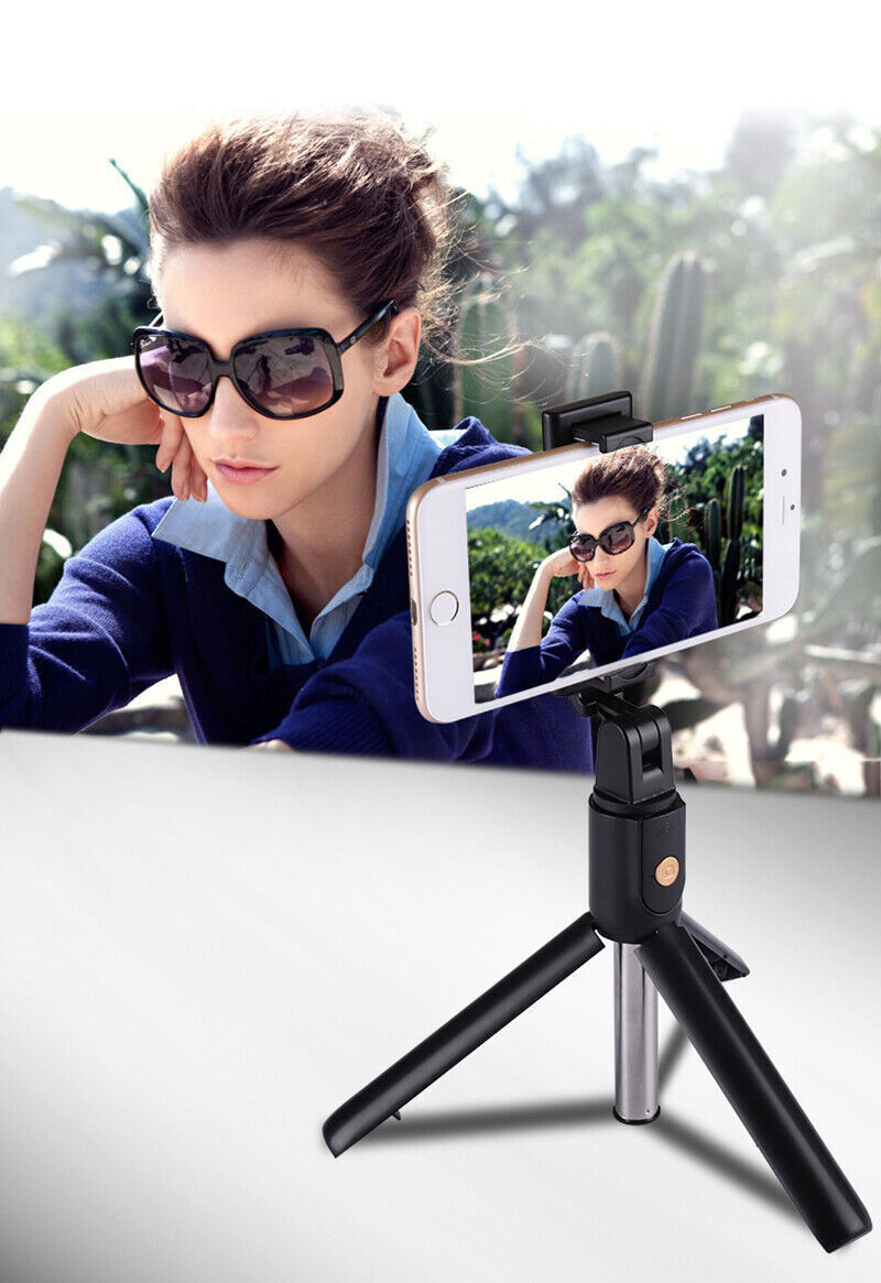 Bluetooth Selfie Tripod Telescopic Stick Remote Monopod Extendable Phone Stand
