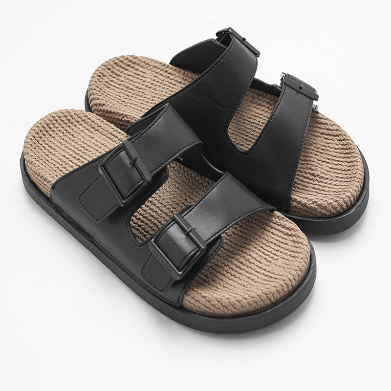 Hemp Rope High Massage Casual Sandals