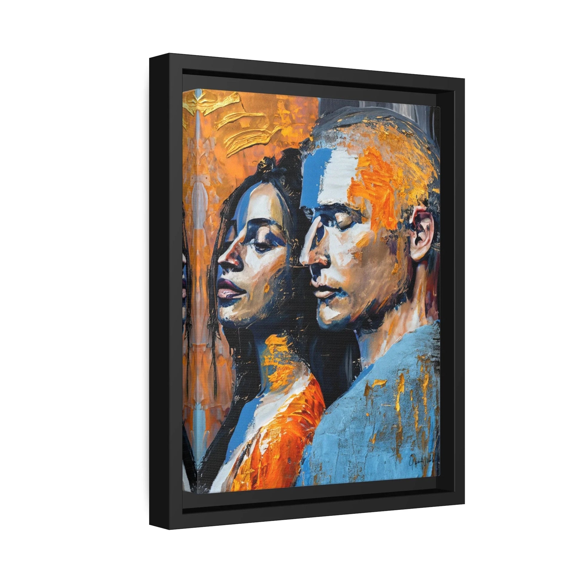 THE COUPLE 2 Canvas Wall Art - by Queennoble