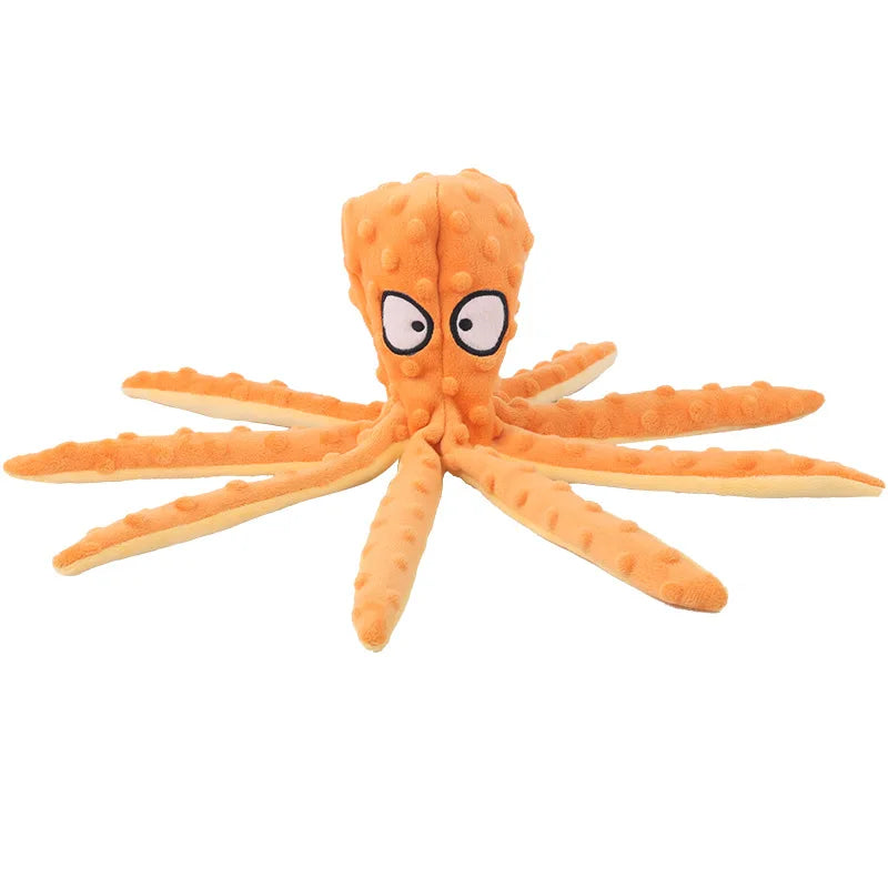 Pet Plush Toy Cat Dog Voice Octopus Shell Puzzle Toy Bite Resistant Interactive Pet Dog Teeth Cleaning Chew Toy Pet Supplies