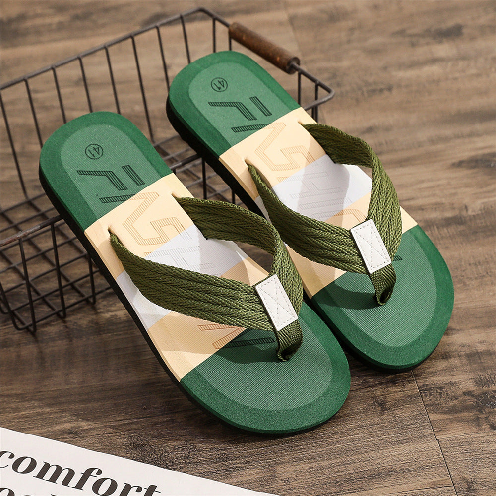 Colorblock Men's Summer Slippers