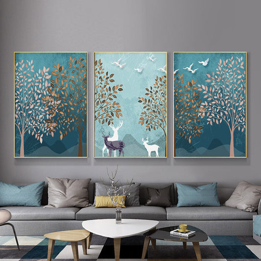 Nordic Modern Forest Landscape Wall Painting Canvas Painting
