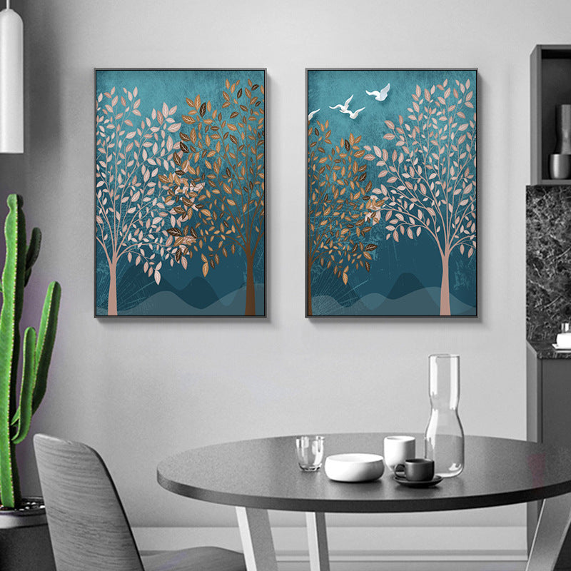 Nordic Modern Forest Landscape Wall Painting Canvas Painting