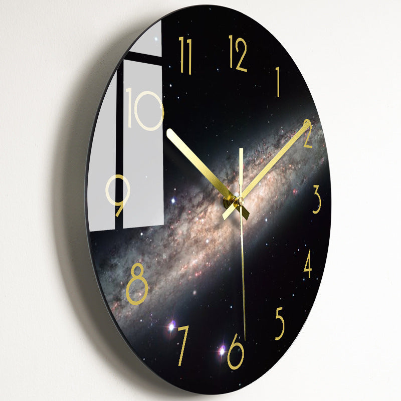 Luxury Silent Wall Clock Living Room Glass Clocks Wall