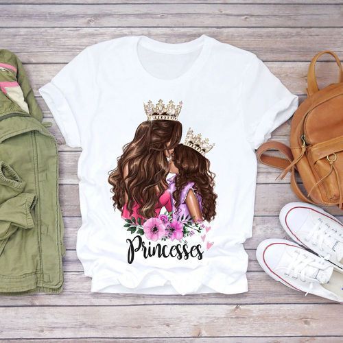 Casual Loose Fashion Short Sleeves mom shirt