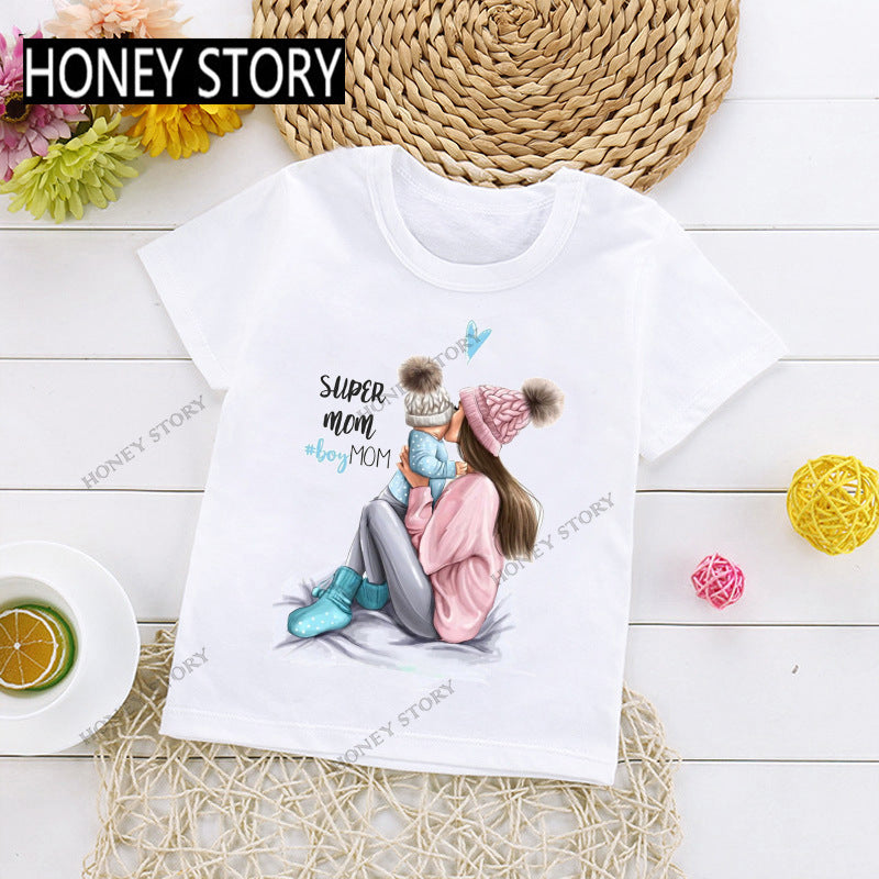 Casual Loose Fashion Short Sleeves mom shirt