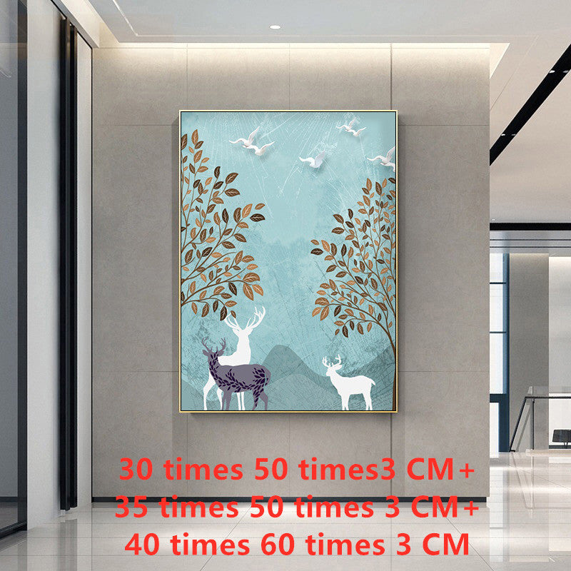 Nordic Modern Forest Landscape Wall Painting Canvas Painting