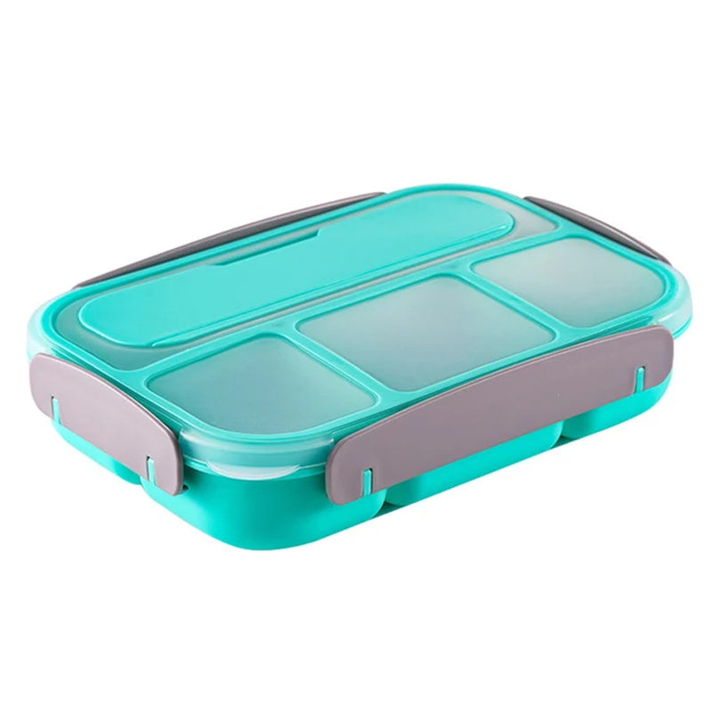 1300ML Microwave Lunch Box Bento Box Spoon Dinnerware Portable Food Storage Container for Children Kids School Adults Office