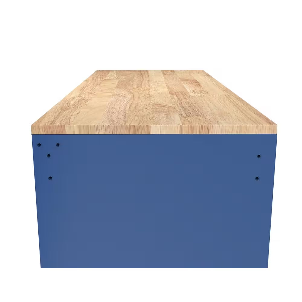 Tool Storage 46 In. W Gloss Blue Mobile Workbench Cabinet