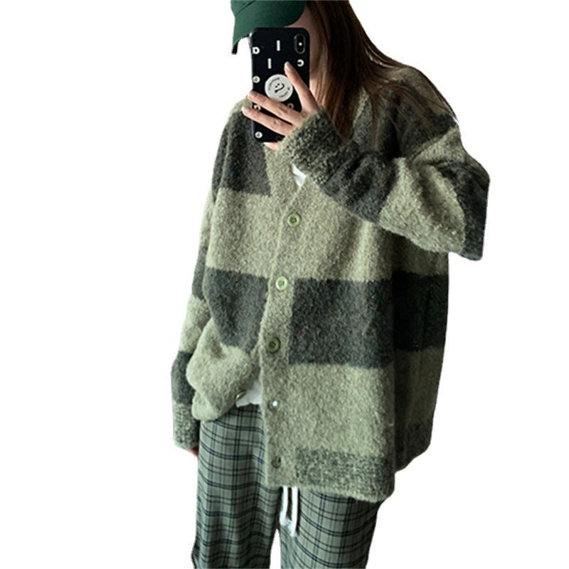 Oversized Stripped Sweater Knit Women