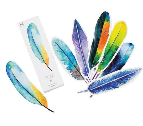 Feather Bookmark 30 Piece Set