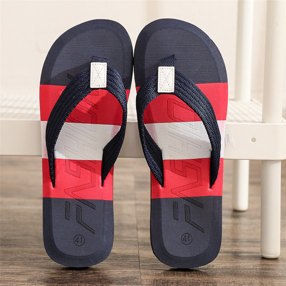 Colorblock Men's Summer Slippers