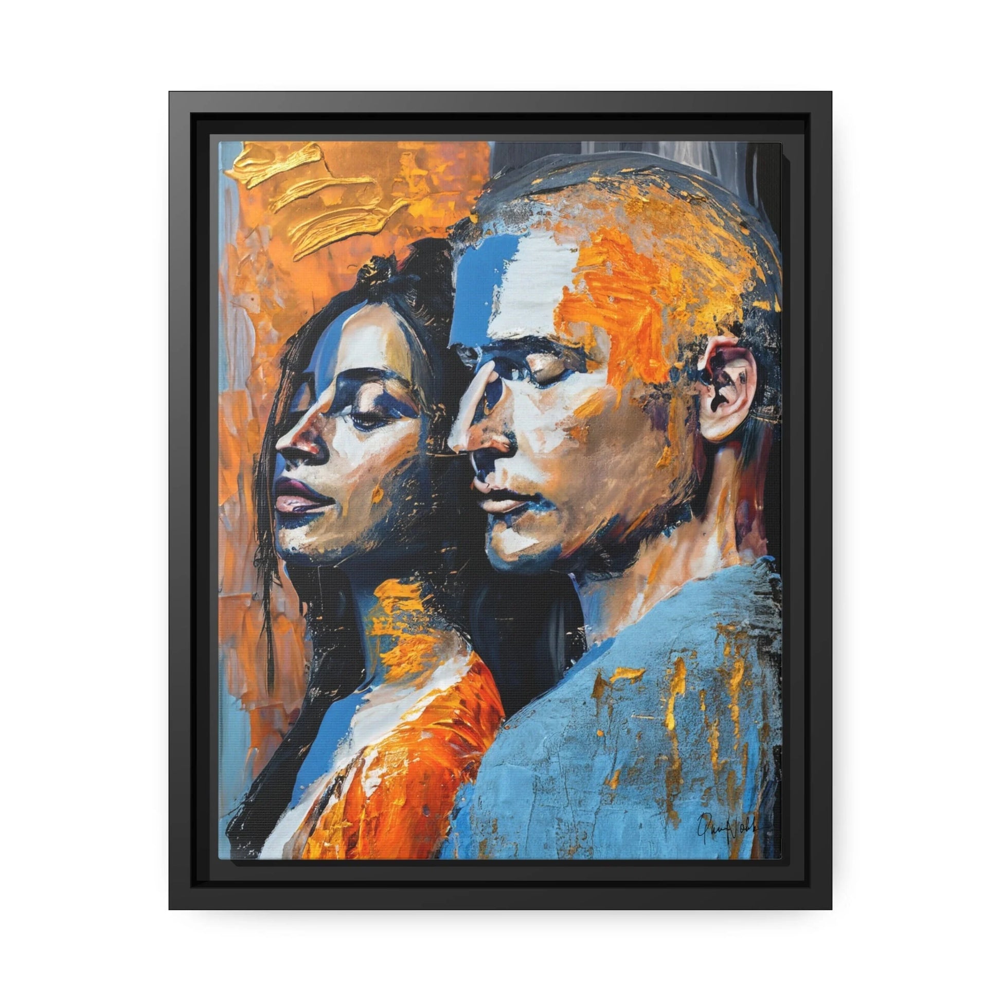 THE COUPLE 2 Canvas Wall Art - by Queennoble