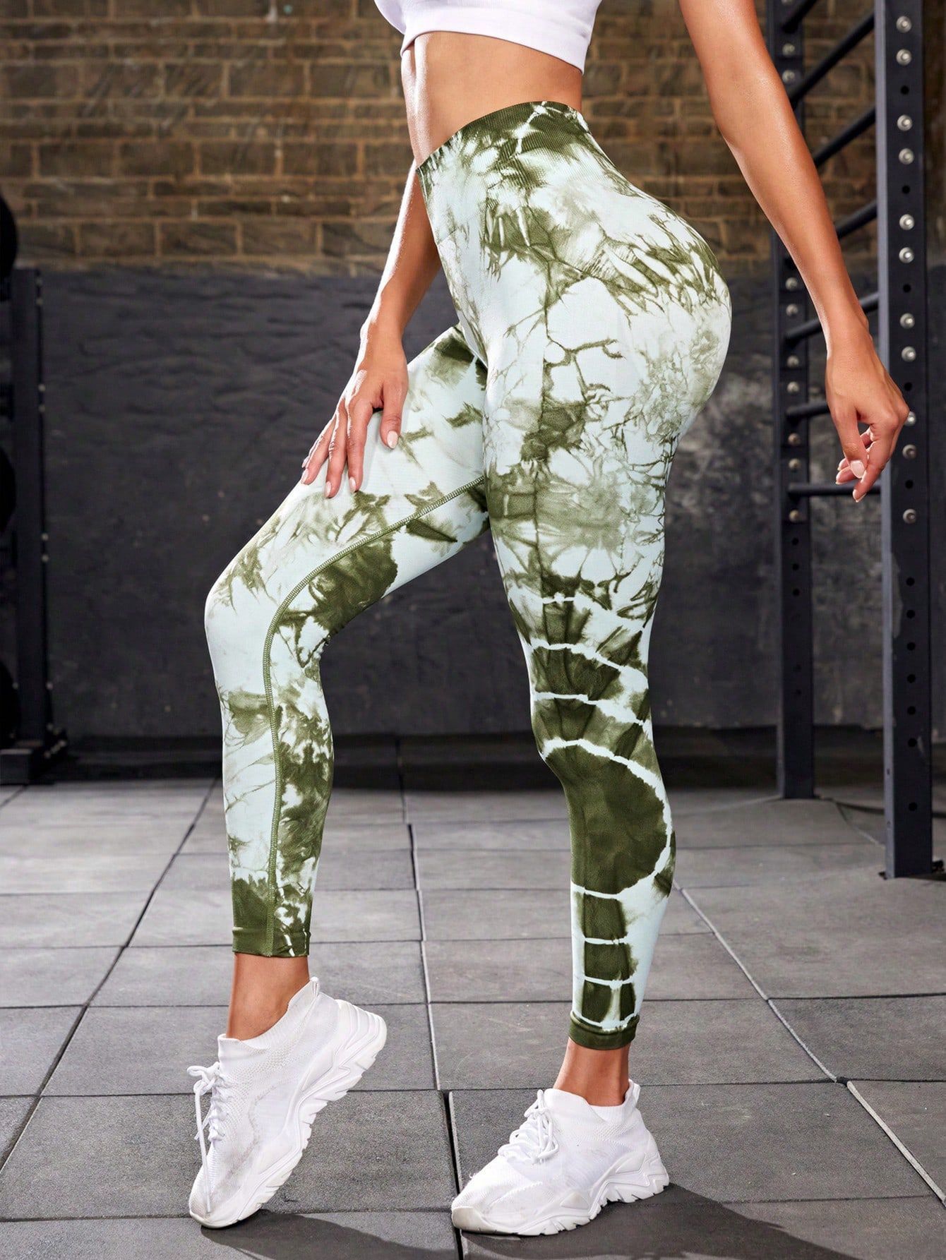 Tie-dye Yoga Sports High Waist Hip Lift Tight Trousers