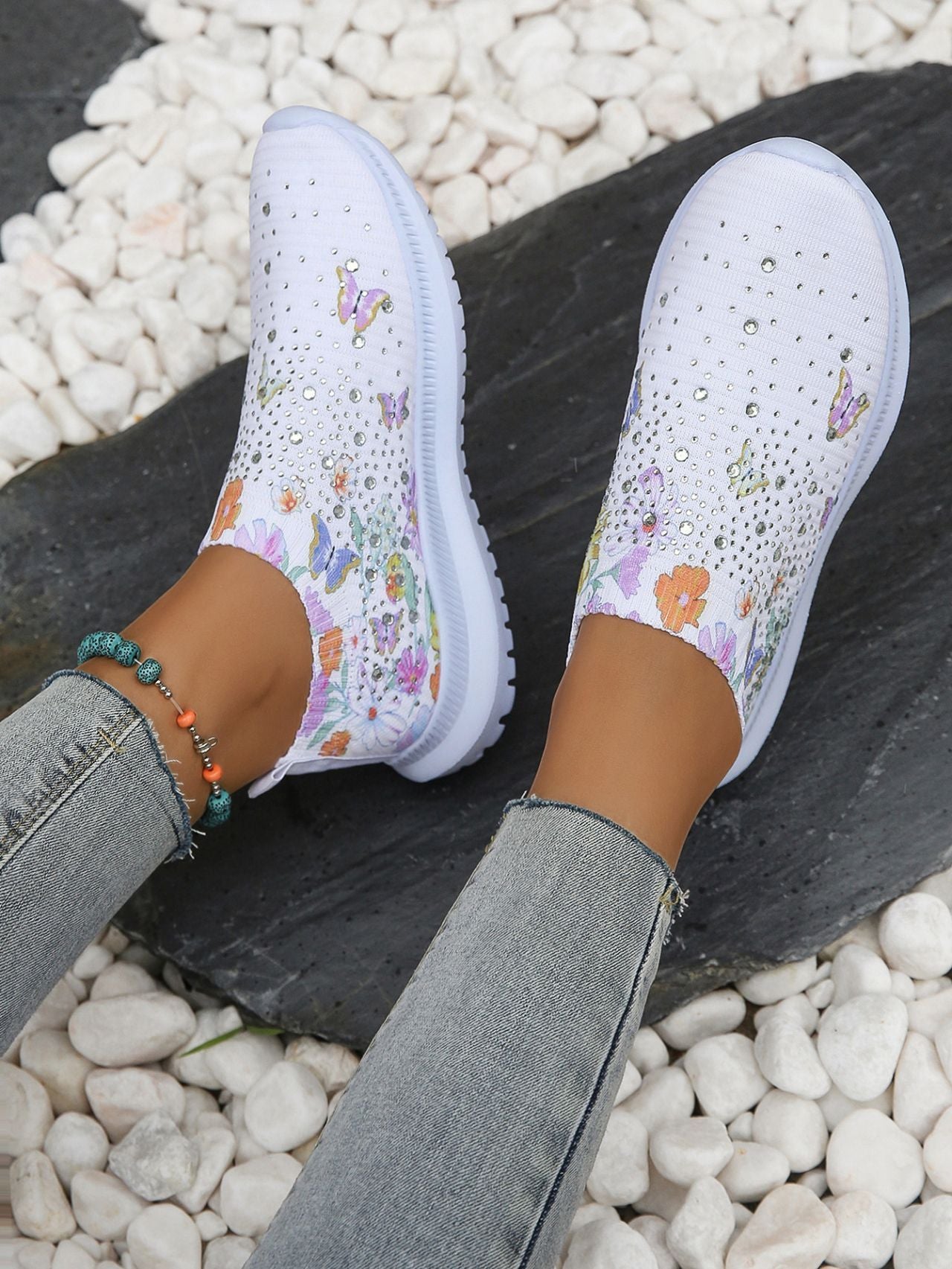 Women's Running Shoes Printed Flowers