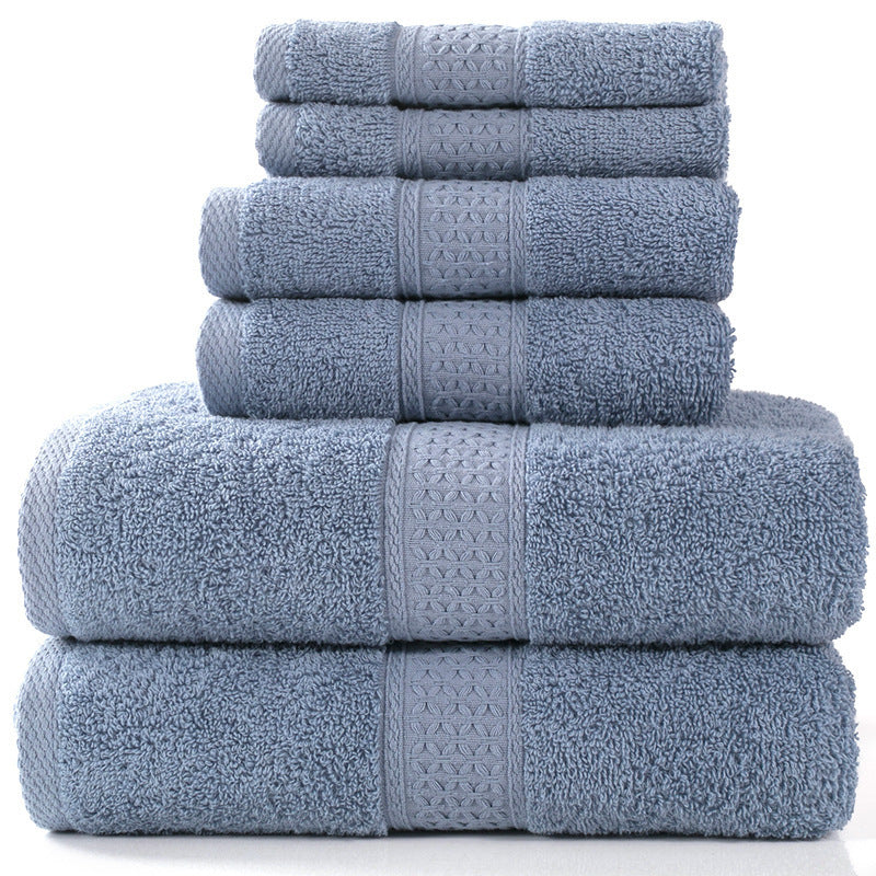 Cotton absorbent towel set of 3 pieces and 6 pieces