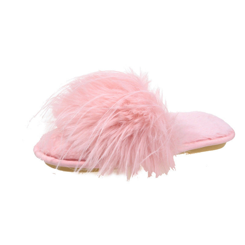 Fluffy Slippers Women's