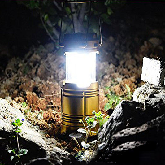 new solar charging multifunctional telescopic camping lantern outdoor camping tent lamp