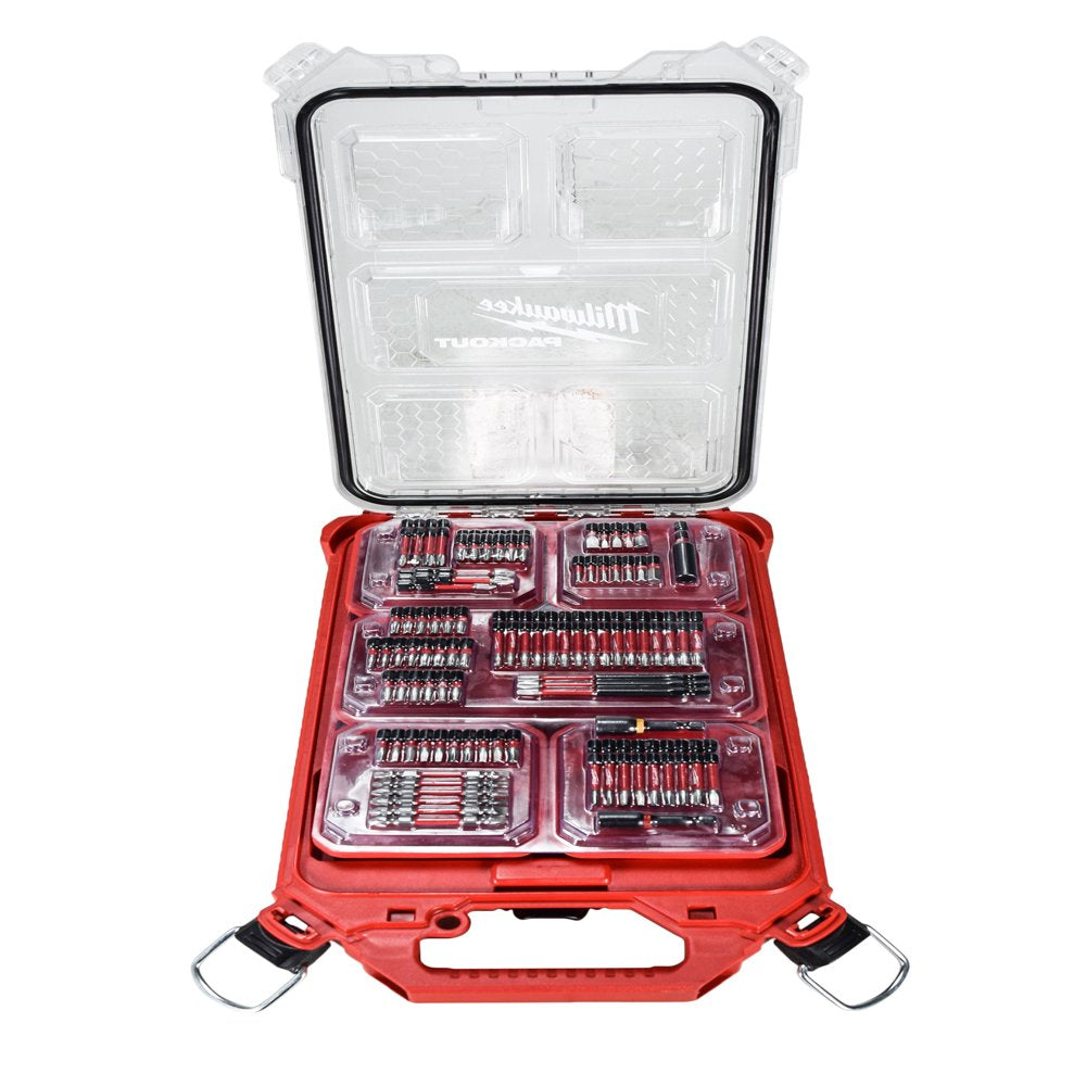 48-32-4082 SHOCKWAVE Impact Duty Alloy Steel Screw Driver Bit Set with PACKOUT Case (100-Piece)