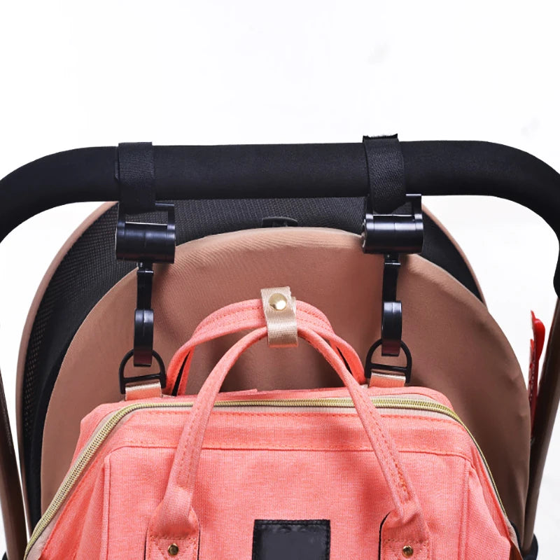 2Pcs Baby Hanger Baby Bag Stroller Hooks Pram Rotate 360 Degree Baby Car Accessories Stroller Organizer Stroller Accessories