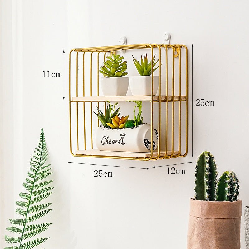 Metal Geometric wall Shelves