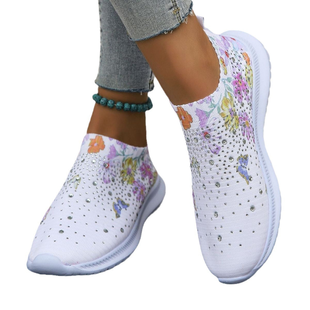 Women's Running Shoes Printed Flowers