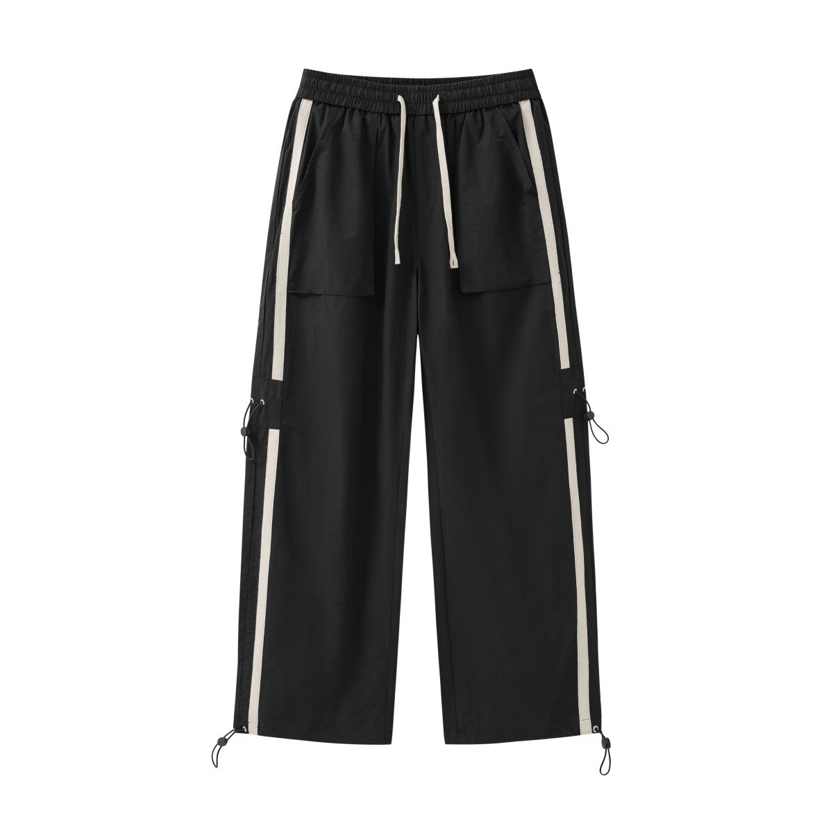 Stitching Three-dimensional Pocket Straight Loose Casual Wide-leg