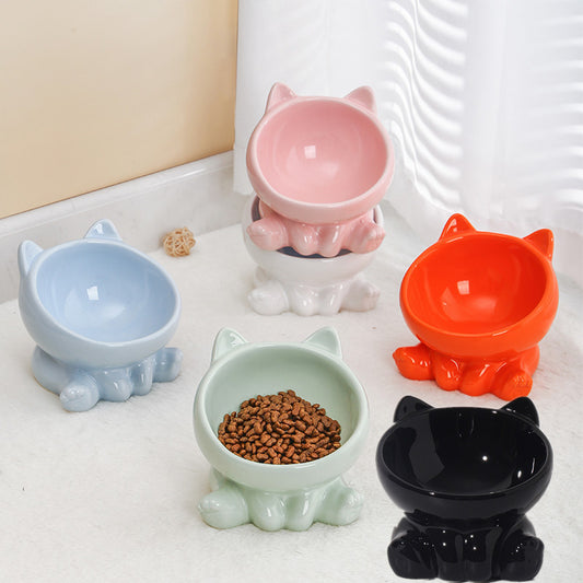 Ceramic Cat Neck Bowl