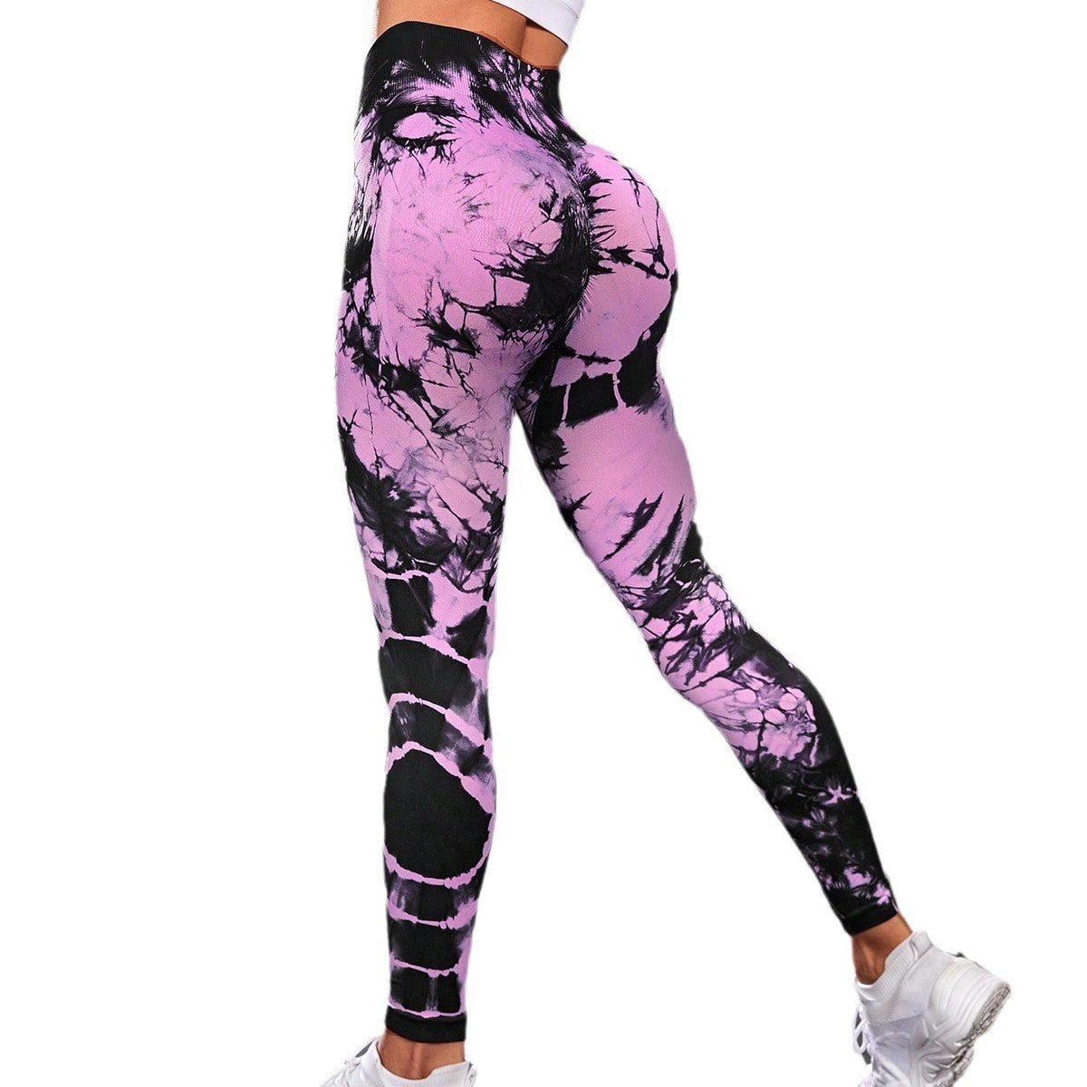 Tie-dye Yoga Sports High Waist Hip Lift Tight Trousers