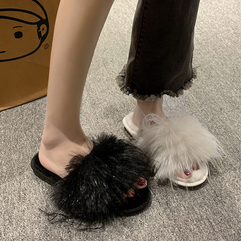 Fluffy Slippers Women's