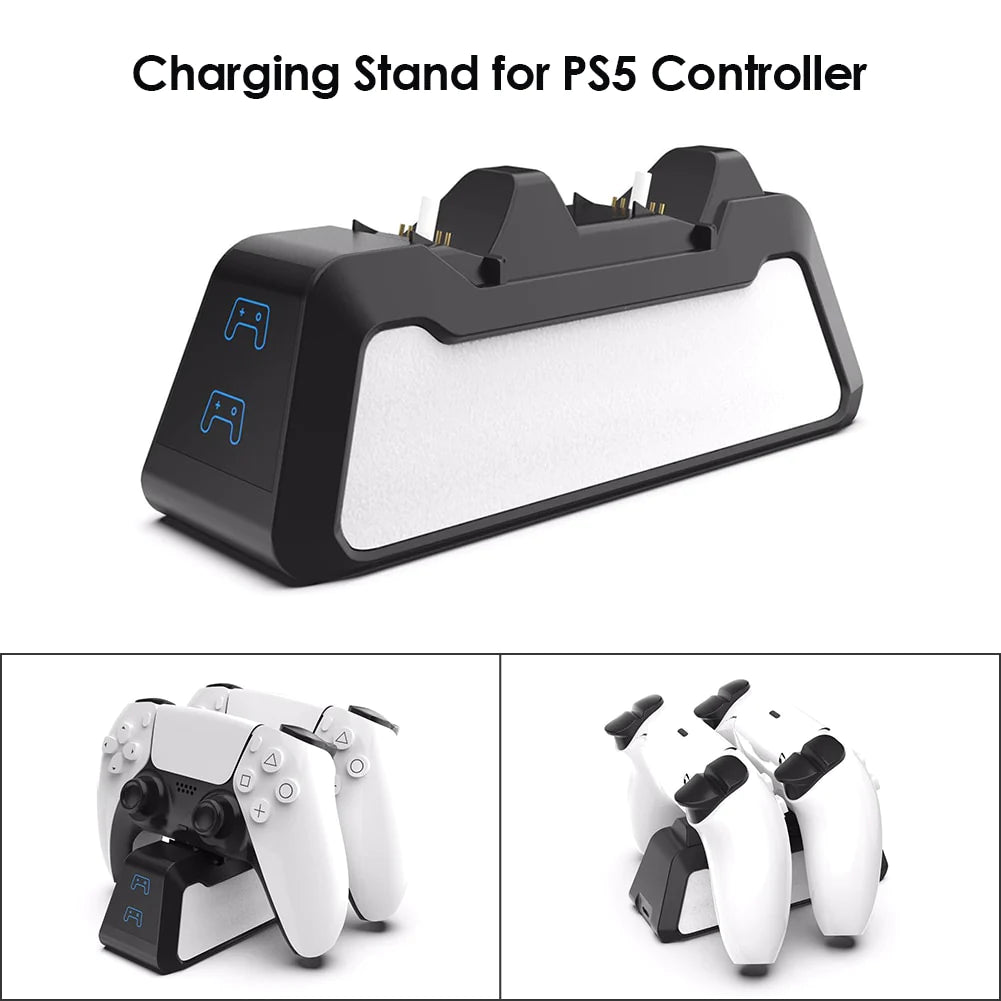 "Ultimate Dual Fast Charging Dock Station for Sony PS5 Wireless Controllers"