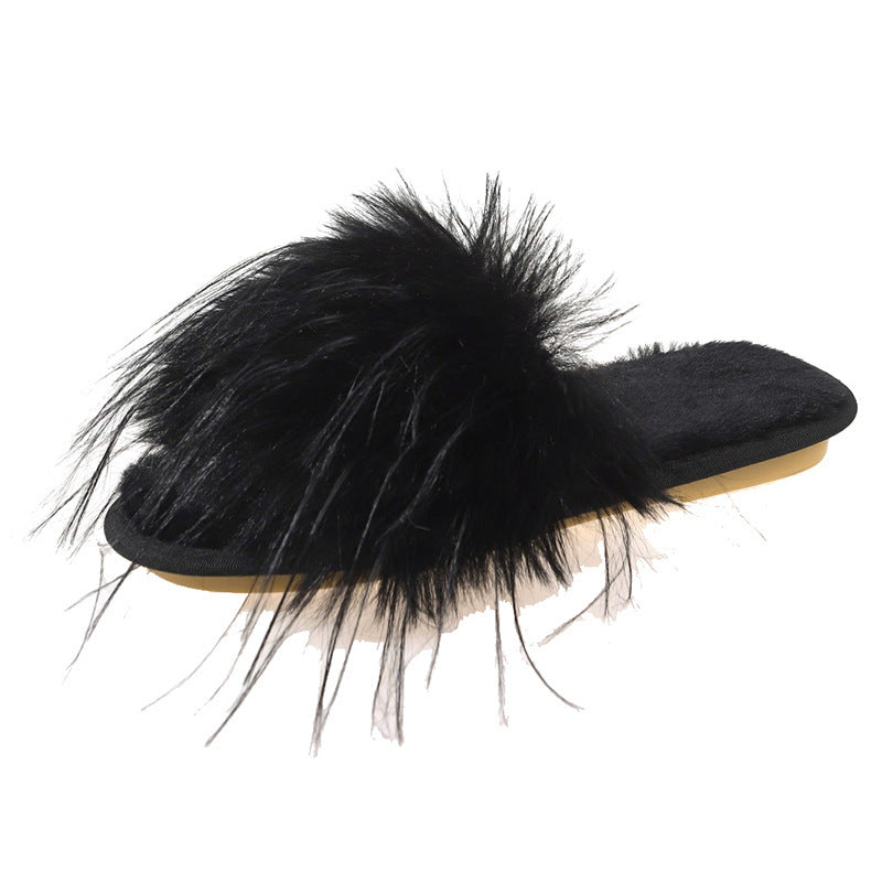 Fluffy Slippers Women's