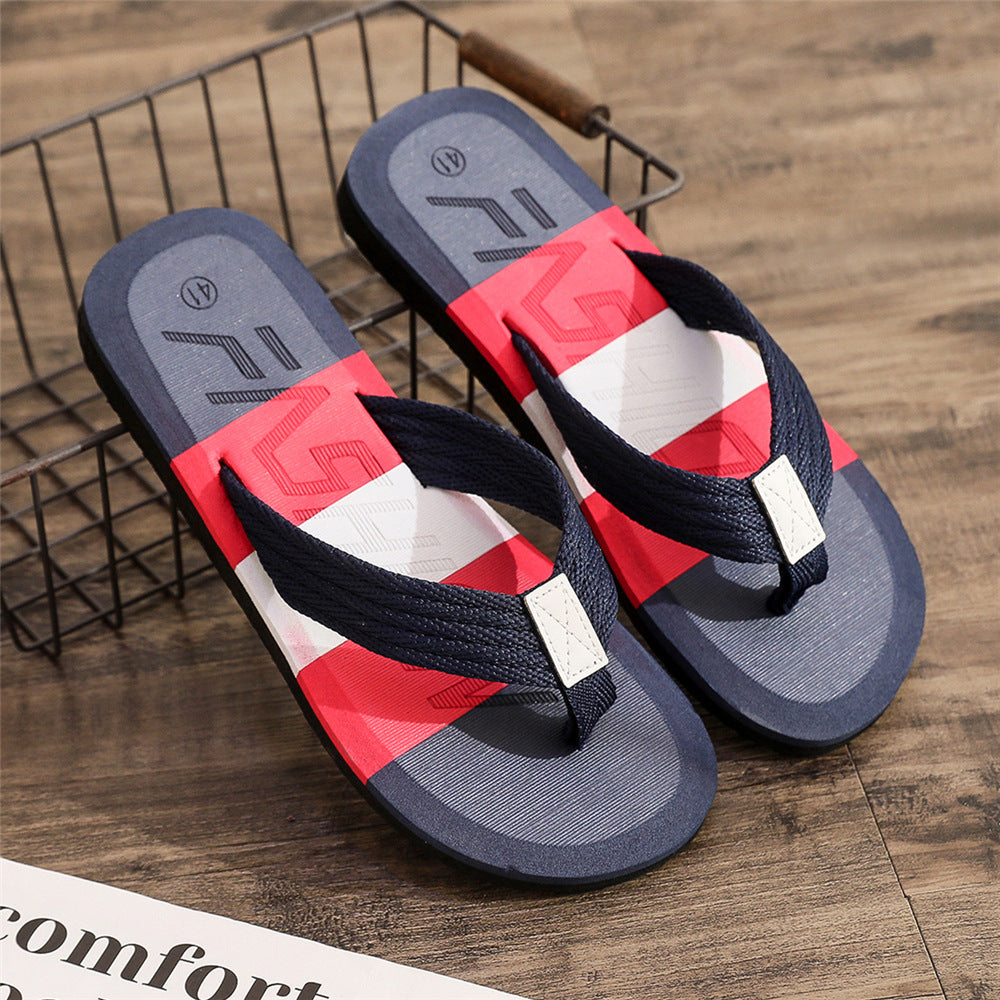 Colorblock Men's Summer Slippers