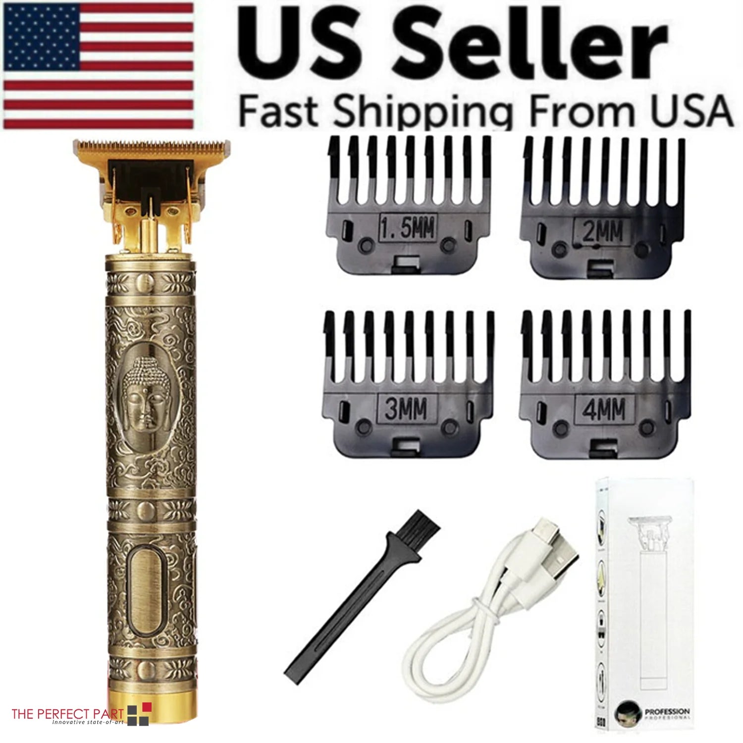 Professional Hair Clippers Trimmer Cutting Beard Cordless Barber Shaving Machine