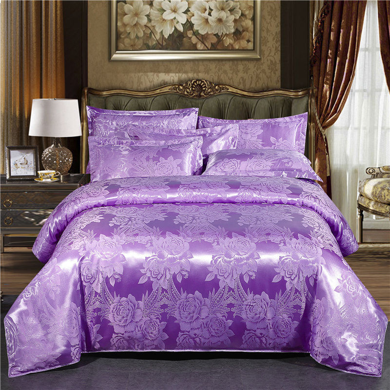 European Jacquard Quilt Cover Single And Double Silk