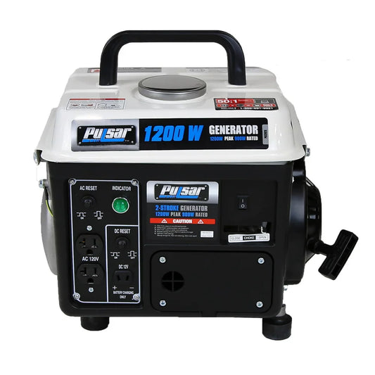 PG1202SA 1200 Peak Watt, 900 Running Watt Portable 2-Cycle Gas Powered Generator