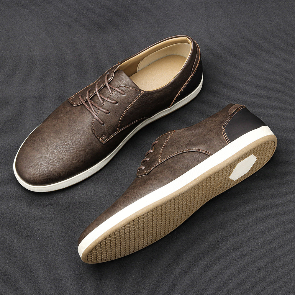 Men's Casual Comfort Leather Board Shoes