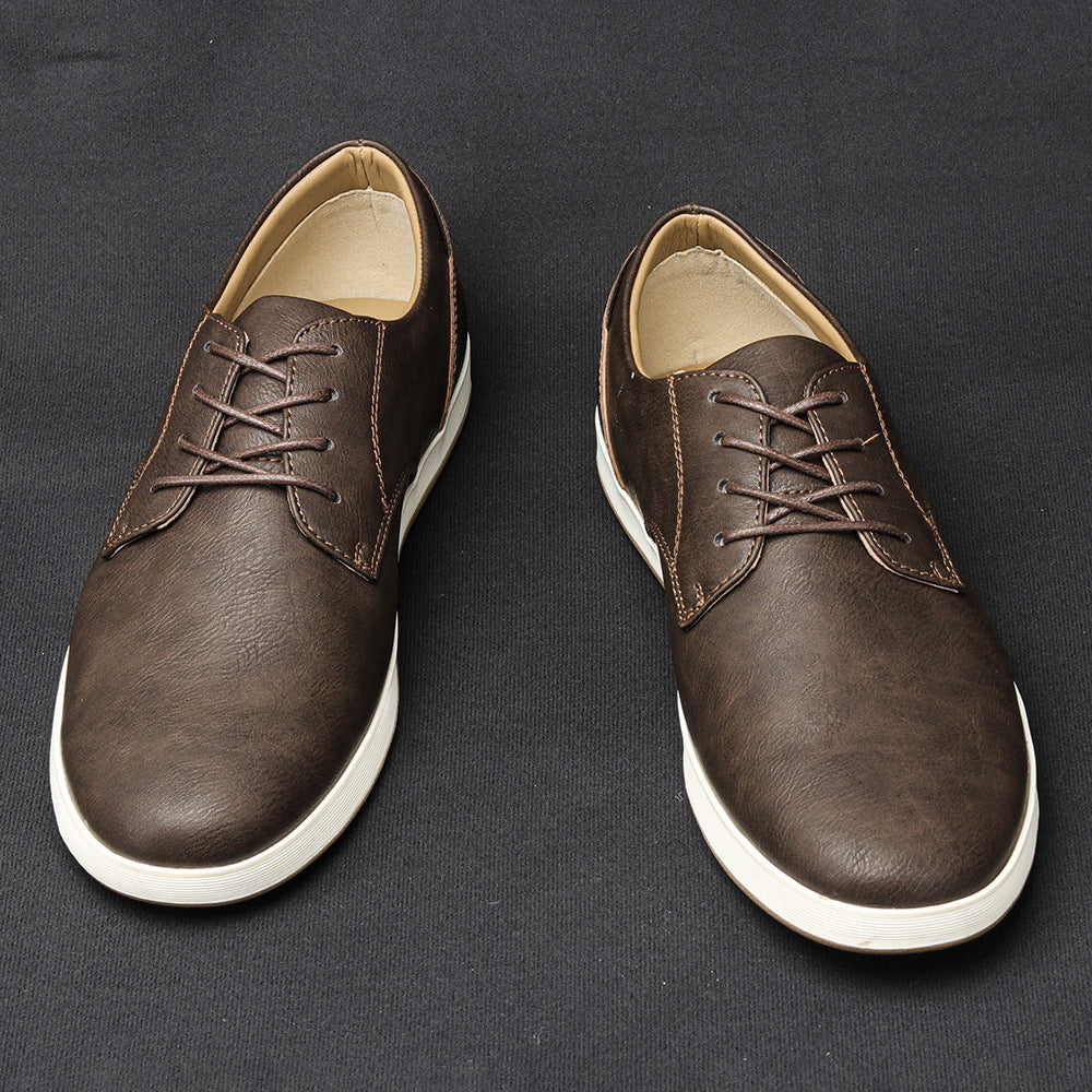 Men's Casual Comfort Leather Board Shoes