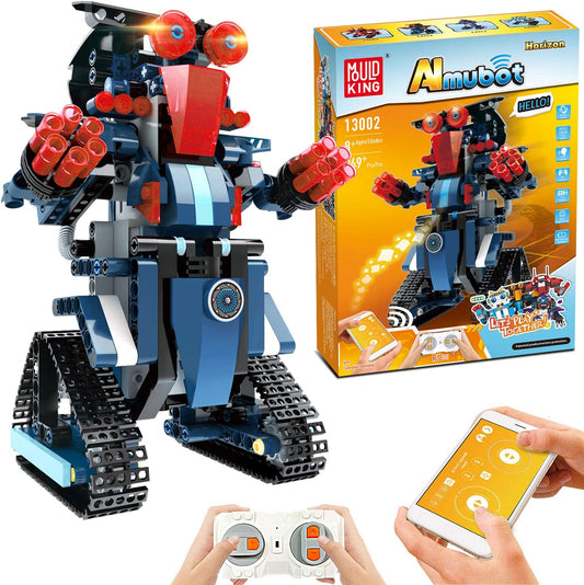 STEM Robot Building Kit,  Remote and APP Controlled Educational Robots Science Kits STEM Projects for Kids Ages 8-12 Rechargeable Learning Building Toys for Boys Girls Gift