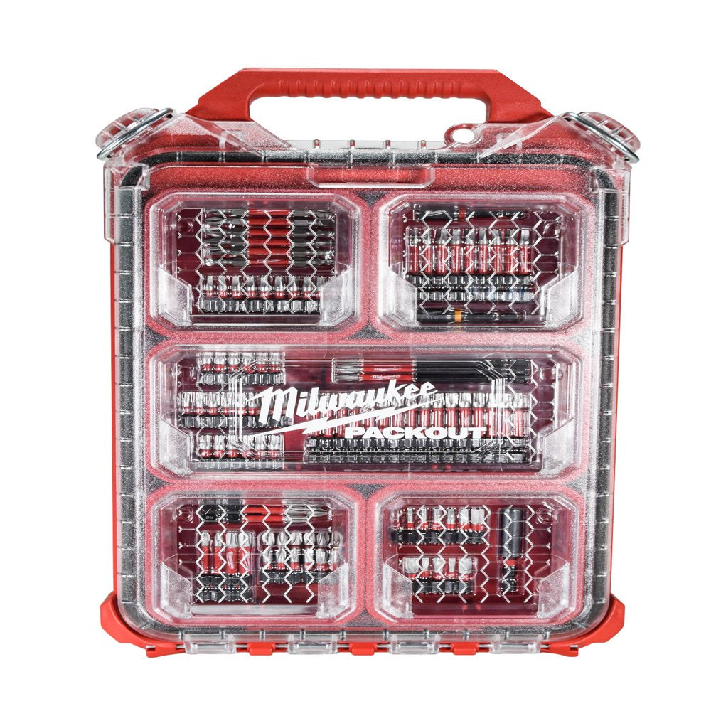 48-32-4082 SHOCKWAVE Impact Duty Alloy Steel Screw Driver Bit Set with PACKOUT Case (100-Piece)