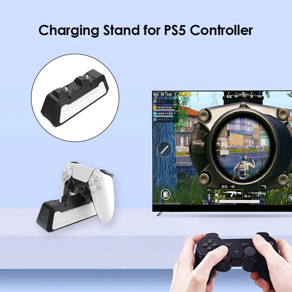 "Ultimate Dual Fast Charging Dock Station for Sony PS5 Wireless Controllers"