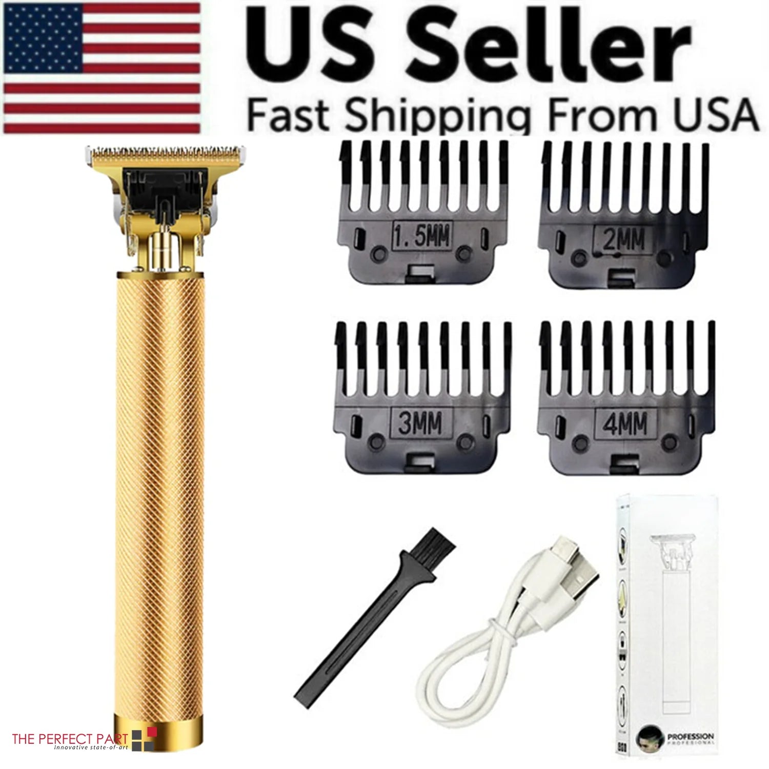 Professional Hair Clippers Trimmer Cutting Beard Cordless Barber Shaving Machine