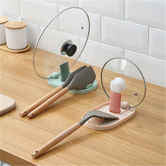 Kitchen Organizer Pot Cover Storage Pancake Turner Rack Soup Ladle Scoop Holder Dish Drain Rack Kitchen Gadgets Accessories