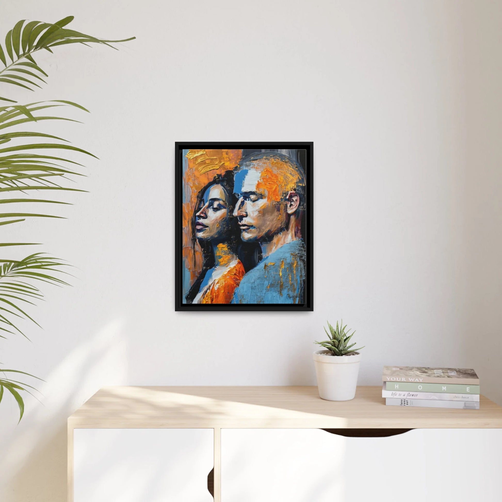 THE COUPLE 2 Canvas Wall Art - by Queennoble