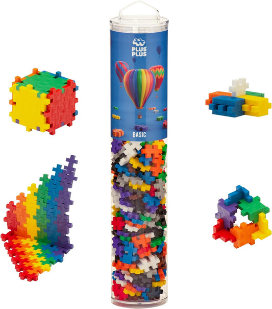 - 240 Piece Basic Mix - Construction Building Stem/Steam Toy, Mini Puzzle Blocks for Kids