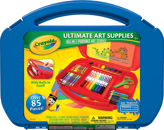 Ultimate Art Case with Easel, Kids Art Set, 85 Pieces, Gift for Kids Ages 4, 5, 6, 7 [Amazon Exclusive]