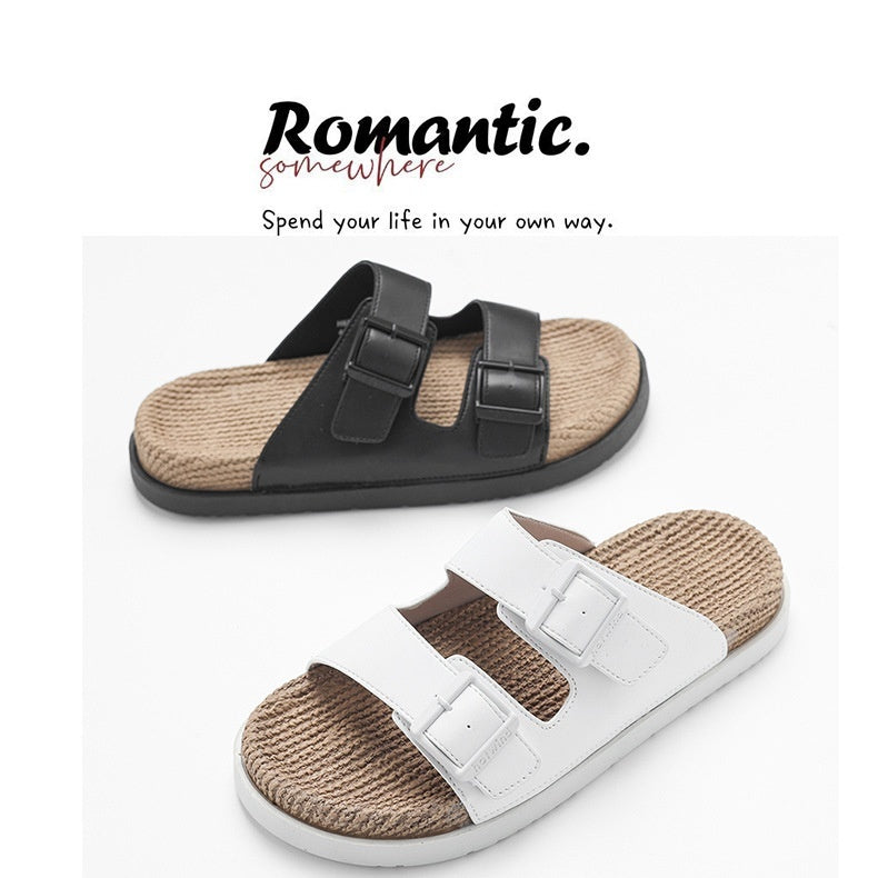 Hemp Rope High Massage Casual Sandals