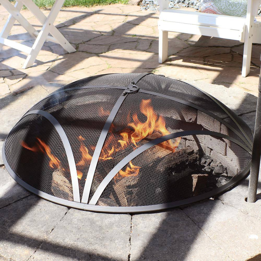 22 In. Steel Mesh Fire Pit Screen